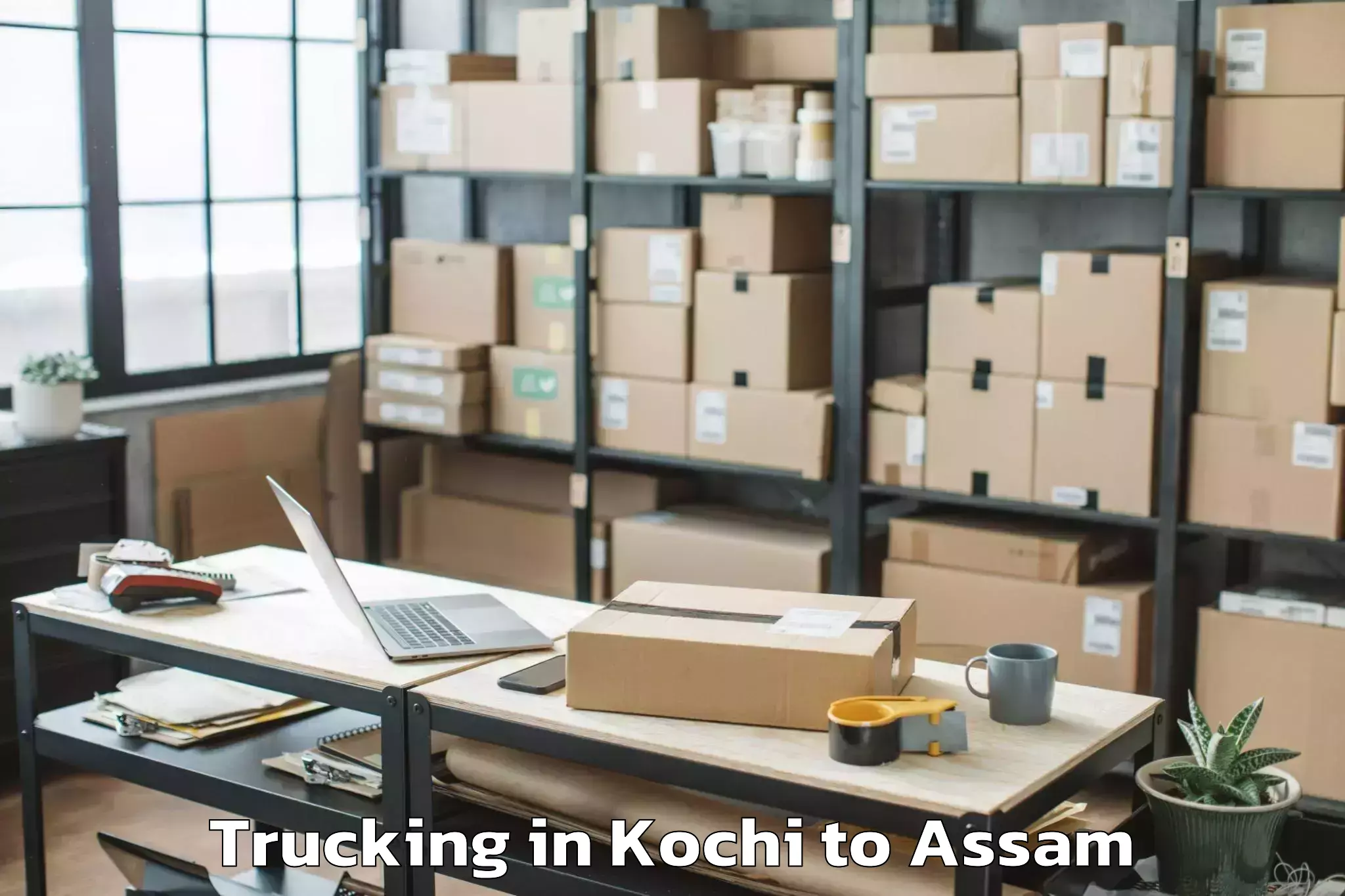 Affordable Kochi to Cotton University Guwahati Trucking